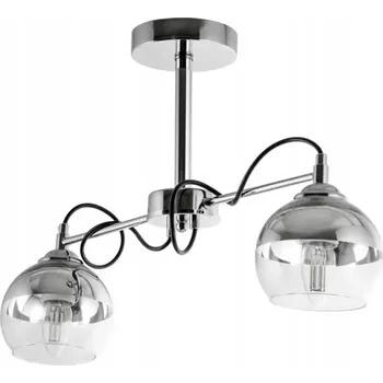 Stropní svítidlo lustr 2xE27 tyče stínidla AMBER