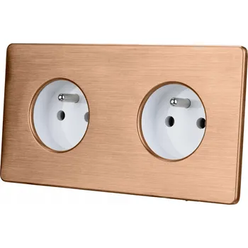 Elektrická zásuvka Elektrická Zásuvka zásuvka do zdi AMPERA bílá