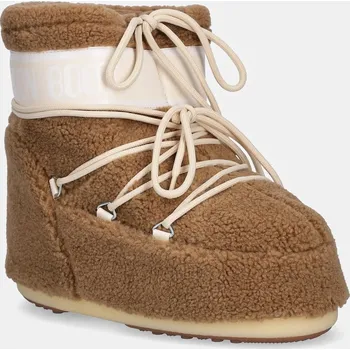 Dámská zimní obuv Sněhule Moon Boot MB ICON LOW FLEECE hnědá barva, 80D1409700 M047, 33/35, 88X