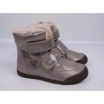 Dámská zimní obuv D.D.step Zimní boty D.D. step kožené W068-52320A bronzové velikost: 35