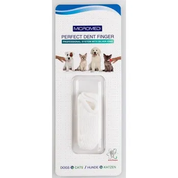 Péče o psí chrup Zubní kartáček prst pes Micromed 1ks
