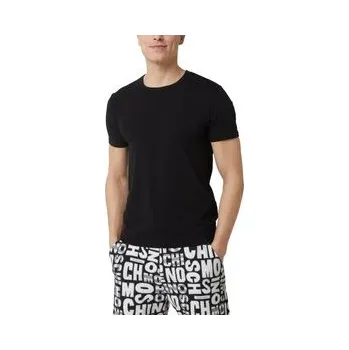 Pánské tričko MOSCHINO Souprava triček V1A0791 4300 Černá Stretch Fit XXL