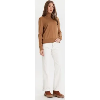 Dámské oblečení Calvin Klein Rolák LV044D371G Hnědá Regular Fit XS