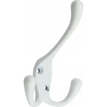Věšák Nábytkový věšák REJS Soria L dvojitý BÍLÁ MATNÁ