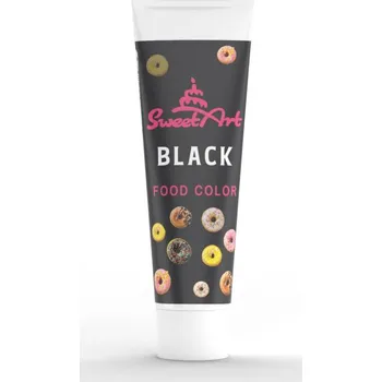 Potravinářské barvivo Gelová barva SweetArt - černá