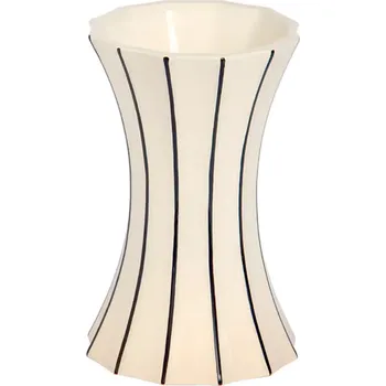 Váza Porcelánová váza vydutá malá černá linka