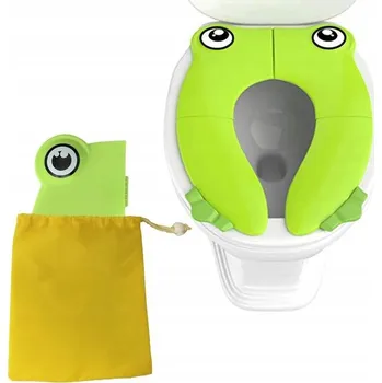 Obraz SKLÁDACÍ TURISTICKÉ WC SEDÁTKO PROTIUKLUZOVÉ POHODLNÉ ZELENÉ