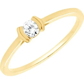 Prsten Minimalistický prsten ze stříbra s lab-grown diamantem Otto