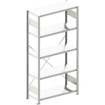 Dílenský regál META zásuvný regál základní 2000x1000x400 mm, nosnost 100 kg