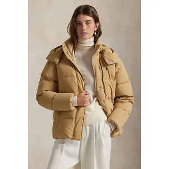 Pánská bunda Péřová bunda Polo Ralph Lauren MATTE POLY, S, béžová, 80X