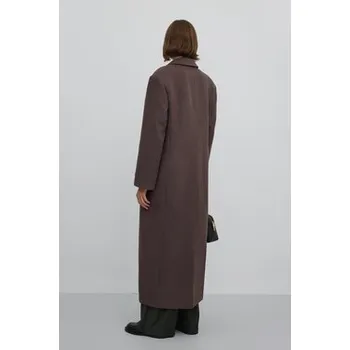 Dámský kabát Estro Kabát ER00117926 Hnědá Loose Fit M