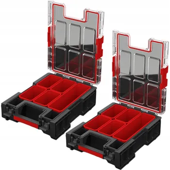 QBRICK SYSTEM ONE M Plus 2.0 organizér s plastovým víkem, úložný box 4l x2