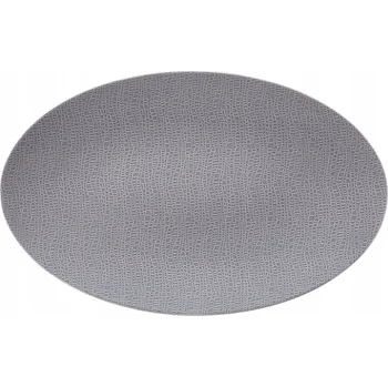 Elegantní oválný podnos 40×26 cm šedý porcelán Seltmann Weiden