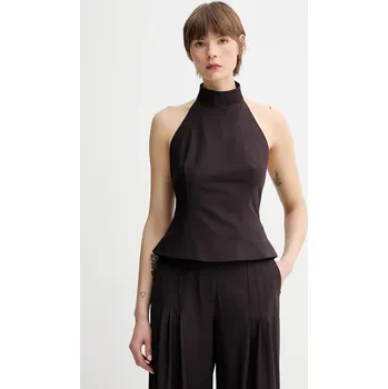 Dámská halenka Halenka z vlněné směsi Remain 502597578 hnědá 89X, vel. 40