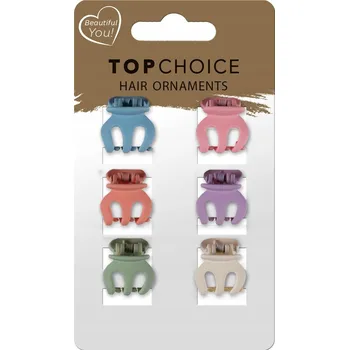 TOP CHOICE Sponky do vlasů (20667) 1 balení - 6 ks - mix dvou sad