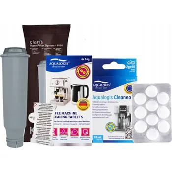 Příprava kávy Sada Krups Filtr Krups F08801, Cleaneo 10 Ks, Decalc 6 Ks