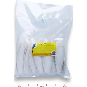 Pro ptáka Sépiová kost broušená volná 15cm, 15ks