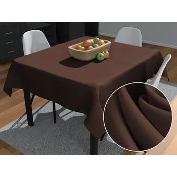 ubrus Dekorační čtvercový ubrus Rongo RG-083 Čokoládově hnědý 60x60 cm