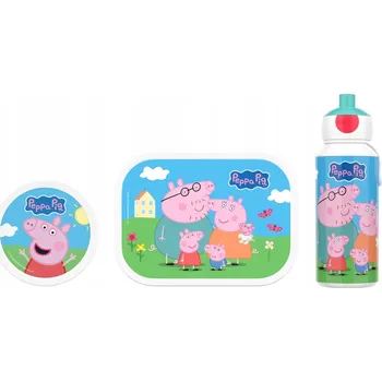 Svačinový box MEPAL LUNCHBOX SVAČINOVÝ BOX LAHEV NA PITÍ prasátko Pepa PIG BPA FREE SET