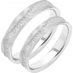 Matné snubní prsteny ze zlata Bobble