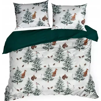 Povlečení Povlečení 160X200 + 2X70X80 zimní Lesk Saténové antialergické