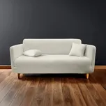 Krémový 3místný napínací potah na pohovku Laina – douceur d'intérieur ID_1812458