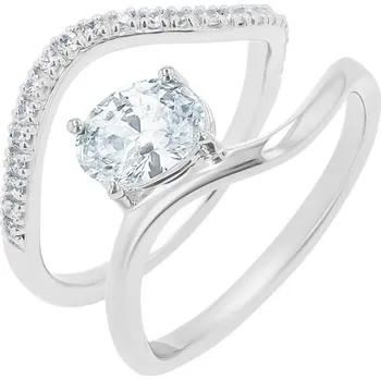 Šperk Romantický zásnubní set atypických prstýnků s lab-grown diamanty Thea