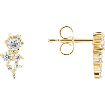 Náušnice Cluster náušnice s moissanity Ellie