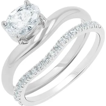 Prsten Půvabný set atypických prstýnků s lab-grown diamanty Karina