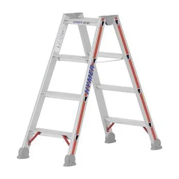 Žebřík HYMER hliníkové schůdky typ 4024, 2 x 4, délka 1,03 m