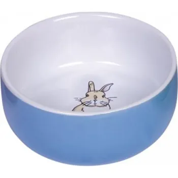 Miska pro psa Nobby Miska hlod. keramická s obrázkem modrá 250ml