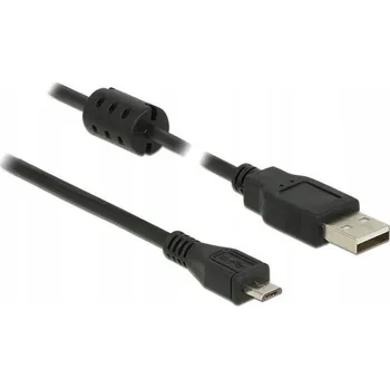 Datový kabel DeLOCK 2m, USB 2.0-A/USB 2.0 Micro-B USB kabel USB A - Micro USB B, černý