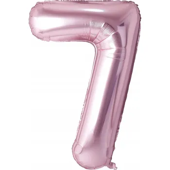 Balónek Fóliový balónek Číslice 7 světle růžová 101 cm (40")