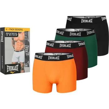 Boxerky Everlast bokserki męskie 4pk black/green/bordo/yellow BM044 M Velikost: L