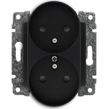 Elektrická zásuvka Elektrická Zásuvka nástěnná Kos-Elektro System černá