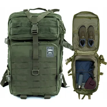 turistický batoh Solier SV22 RANGER 268 vojenský Batoh 41-60 l zelený