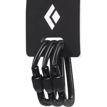 smyčka Black Diamond Hotforge Screwgate 3 Pack Barva: black