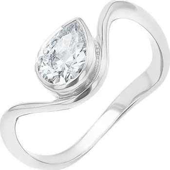 Prsten Atypický zásnubní prsten s pear diamantem Kylie