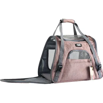 Pelíšek pro psa Cestovní přenosná taška PETVENTURE pro psy a kočky do 7 kg – cappuccino