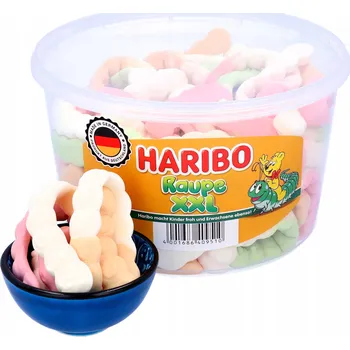 Cukrovinka Želé Bonbony bonbóny Housenka XXL Haribo 960 g