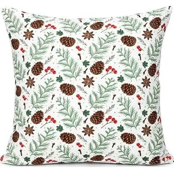 Povlečení Forbyt Vánoční povlak bavlna Šišky BY101 40 × 40 cm