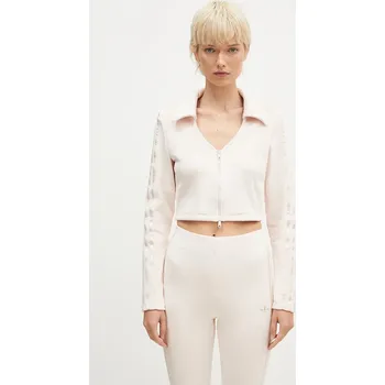 Dámská mikina Mikina adidas Originals Femme Galore Rib Cardigan dámská, růžová barva, hladká, JN3018, XL, 30X