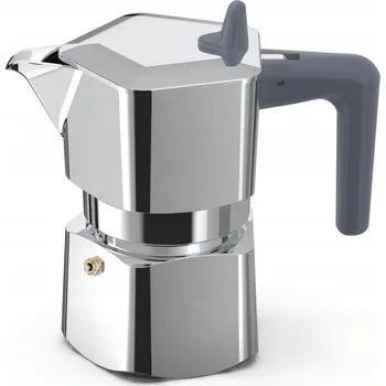 Kávovar Kávovar Pezzetti Pentaexpress 1 šálek – stříbrná elegance z hliníku