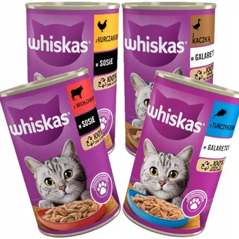 Krmivo pro kočku Whiskas Mix Chutí Mokré Krmivo Pro Kočky Adult 24x400 g Plechovky 9,6 kg