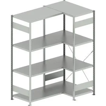 regál META zásuvný rohový regál 2000 x 1000 /1000 x 600 mm nosnost 100 kg