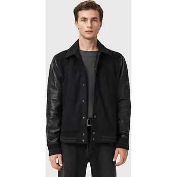 Moto bunda Kožená bunda AllSaints ENDLETON M012LC černá 99X, vel. S