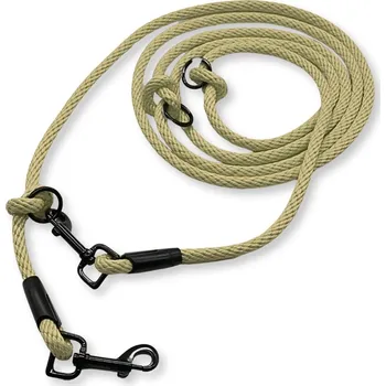 Vodítko pro psa PafDog® Přepínací nastavitelné vodítko 8mm, béžové PAF-090