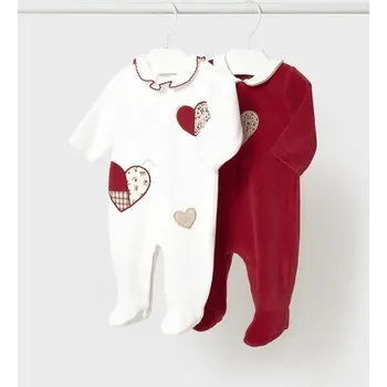 Kojenecký overall Kojenecké dupačky Mayoral Newborn 2-pack 2702 2702.2C.Newborn.9BYA červená 33X, vel. 86