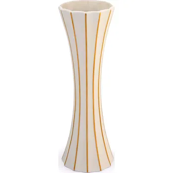 Váza Porcelánová váza vydutá velká zlatá linka