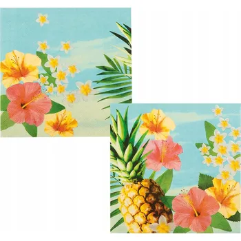 Papírový ubrousek Papírové Ubrousky Havajské Květiny 20ks 52479